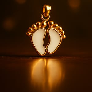 Breastmilk baby foot pendant