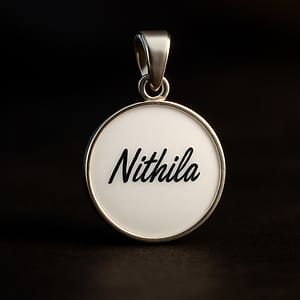 Breastmilk Circle Name Pendant