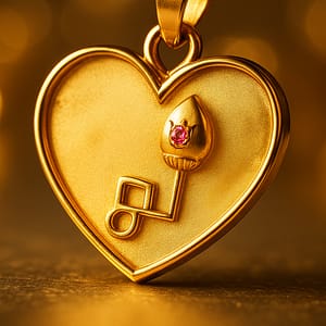 Breastmilk Heart with Name & Vel Pendant