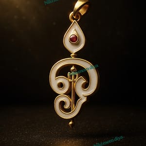 Breastmilk Om(ஓம்) Name Pendant