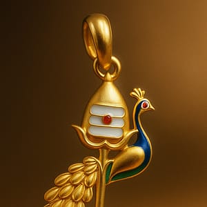 Breastmilk Vel with Peacock   Pendant