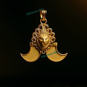 Breastmilk Lion Dual Nail Pendant